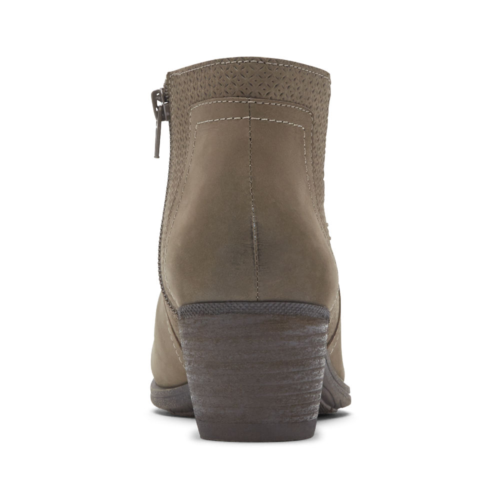 Booties Rockport Mulher Cinzentas - Cobb Hill Anika V-Cut - 17538UAEK